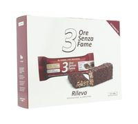 Rilevo - 3 heures sans faim - 12 paquets individuels de barres de famine avec graines, céréales enrobées de chocolat noir (12x30 gr)