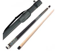 Riley Centurion Queue de Billard américain avec poignée enveloppée de Lin Section 58 (147 cm) - Embouts de Protection de 13 mm et étui Rigide (Modèle 1)