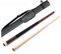 Riley Centurion Queue de Billard American Pool 147 cm Pointe 13 mm avec poignée en Cuir synthétique avec étui (Queue et étui - Teinte Bois foncé)