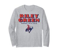 Riley Green Cowboy As it Gets Horse Multicolore Manche Longue