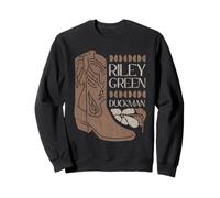 Riley Green Cowboy Boot and Flower Country Music Sweatshirt