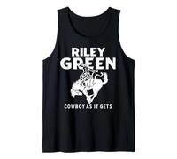 Riley Green Cowboy en Train de Monter à Cheval Débardeur