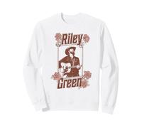 Riley Green Rustic Rope Framed Portrait with Flowers Country Sweatshirt