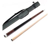 Riley Queue de Billard américain avec poignée en Cuir synthétique Section 58 (147 cm) - Pointe de 13 mm - avec étui Rigide (Teinte foncée)