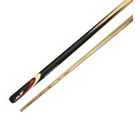 Riley Rmod-12 Moderno Queue de Billard en frêne 2 pièces 145 cm avec Pointe 9,5 mm Unisexe, Fût Noir/Manche en Bois Naturel, 57" (145cm)