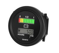 RileyFine BI004 Testeur de batterie plomb-acide, temps total, fonction d'alarme, utilisé pour les véhicules électriques, les chariots élévateurs à fourche, les voitures de club, etc