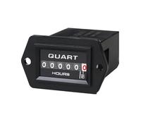 RileyFine Compteur d'heures mécanique sans batterie, étanche en surface pour tondeuse à gazon, générateur, compresseur d'air, voiturette de golf, souffleuse à neige (DC 8-80V)