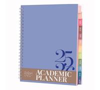Rileys Agenda 2025 2026, Agenda Scolaire & Professionnel, Planificateur Journalier, Hebdo & Mensuel, Spirale Carnet de Rendez-Vous, Juil 2025-Juin 2026 (20,3 x 15,2 cm, Bleu, Classique, en UK)