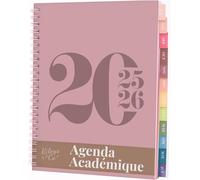 Rileys Agenda 2025 2026, Agenda Scolaire & Professionnel, Planificateur Journalier, Hebdo & Mensuel, Spirale Carnet De Rendez-Vous, Juil 2025¿Juin 2026 (20,3 X 15,2 Cm, Vert, Classique, En Français)