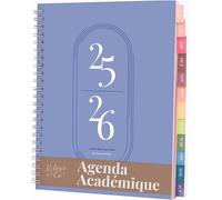 Rileys Agenda 2025 2026, Agenda Scolaire & Professionnel, Planificateur Journalier, Hebdo & Mensuel, Spirale Carnet De Rendez-Vous, Juil 2025¿Juin 2026 (20,3 X 15,2 Cm, Vert, Classique, En Français)