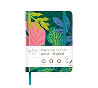 Rileys & Co. Carnet de Mot De Passe Avec Onglets de A à Z - Cahier Répertoire Alphabétique De Mot De Passe - Livre De Mot De Passe, Conserver Vos Identifiants Web (15,2 x 11,4 cm, Tropical)