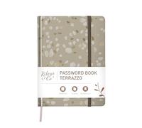 Rileys & Co. Carnet de Mot De Passe Avec Onglets de A à Z - Cahier Répertoire Alphabétique De Mot De Passe - Livre De Mot De Passe, Conserver Vos Identifiants Web (20,3 x 15,2 cm, Terrazzo Beige)