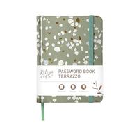 Rileys & Co. Carnet de Mot De Passe Avec Onglets de A à Z - Cahier Répertoire Alphabétique De Mot De Passe - Livre De Mot De Passe, Conserver Vos Identifiants Web (15,2 x 11,4 cm, Terrazzo Vert)