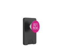 Riley's Phone Nom personnalisé Riley Blanc Rose PopSockets PopWallet pour MagSafe