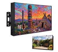 Rilime Housse de protection pour TV d'extérieur - Résistante aux intempéries et imperméable - Pour boîtier TV extérieur - Protection d'écran pour TV extérieure - 53"