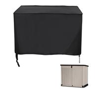 Rilime Housse de rangement rectangulaire imperméable pour terrasse, meubles de terrasse (148 x 84 x 125 cm)