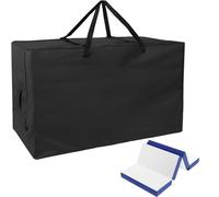 Rilime Sacs de matelas pliables, sac de couvre-matelas pliable 4 fois, sac de transport en tissu Oxford 500D imperméable pour matelas (matelas non inclus) (135 * 50 * 65 cm)