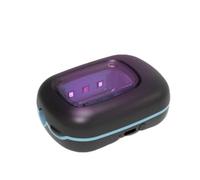 RILIZER Couvercle de désinfectant UV pour brosse à dents, bouchon de voyage rechargeable avec support mural magnétique, nettoyant portable pour toute taille de brosse à dents