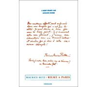 Rilke à Paris - Maurice Betz - Obsidiane - broché - Biographie
