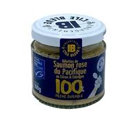 Rillettes de saumon rose du Pacifique MSC au citron & estragon - Pot 100g