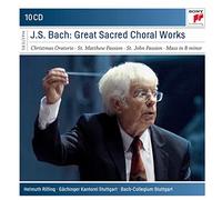 HELMUTH RILLING/BACH C. STUTTGART - JS BACH-GREAT SACRED CHORAL WORKS 10 CD NEUF