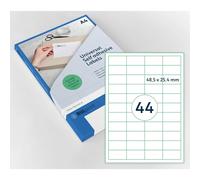 Rillprint Boîte 4400 Etiquettes Universelles 48,5 X 25,4 Mm, Blanc