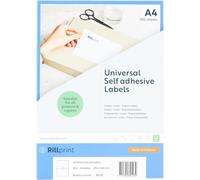 Rillprint Boite De 200 Etiquettes Universelles A5 210 X 148 Mm 2 Par Page Blanc