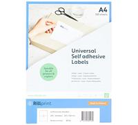 Rillprint Étiquettes auto-adhésives | 200 étiquettes | 210 x 148 mm | 2 étiquettes imprimables par feuille A4 |Expédition, prix étiquette collante pour imprimante à jet d'encre et laser