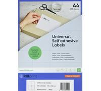 Rillprint Étiquettes auto-adhésives | 400 étiquettes | 105 x 148 mm | 4 étiquettes imprimables par feuille A4 |Expédition, prix étiquette collante pour imprimante à jet d'encre et laser