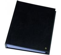 Rillstab – Livre d’affichage original Brochure A4 à anneaux 30 pochettes transparentes – Noir