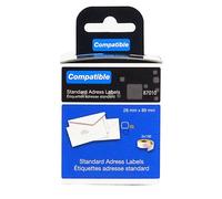 rillstab étiquettes en rouleau 89 x 36 mm blanc 2 rouleaux à 260 étiquettes
