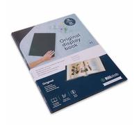 Rillstab Livre d’affichage original (12 pochettes transparentes) | Brochure A3 à anneaux et dossier de présentation de projet pour réunions et conférences | Noir