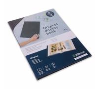 Rillstab Livre d’affichage original (24 pochettes transparentes) | Brochure A3 à anneaux et dossier de présentation de projet pour réunions et conférences | Noir