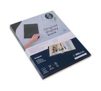 Rillstab Livre d’affichage original (30 pochettes transparentes) | Brochure A4 à anneaux et dossier de présentation de projet pour réunions et conférences | Noir