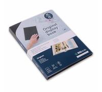 Rillstab Livre d’affichage original (30 pochettes transparentes) | Brochure A5 à anneaux et dossier de présentation de projet pour réunions et conférences | Noir