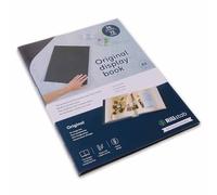 Rillstab Livre d’affichage original (36 pochettes transparentes) | Brochure A3 à anneaux et dossier de présentation de projet pour réunions et conférences Noir