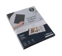 Rillstab Livre d’affichage original (40 pochettes transparentes) | Brochure A4 à anneaux et dossier de présentation de projet pour réunions et conférences | Noir