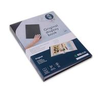 Rillstab Livre d’affichage original (60 pochettes transparentes) | Brochure A4 à anneaux et dossier de présentation de projet pour réunions et conférences | Noir