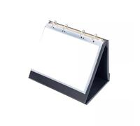Rillstab Paperboard de Table A5 Paysage | 10 Pochettes Transparentes | 40 Vues | Support Triangulaire | Présentations, Réunions, Formations | Mécanisme 4 Anneaux | Noir