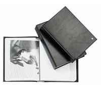 Rillstab Livre d'affichage A5 original à anneaux 10 pochettes transparentes Noir