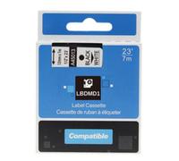 Rillstab Rillstab Cassette À Ruban, Noir/Blanc, 6 Mm X 7 M Noir