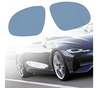 Riloer 1x Verre de rétroviseur latéral de voiture pour rétroviseur gauche compatible avec V-W G-OLF G-TI J-ETTA M-K5 R-ABBIT PA-SSAT B5 B6 EOS, Avec Ligne bleu - gauche 3C0857521