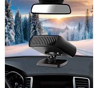 Riloer 2 en 1 chauffage de voiture portable, dégivreur de voiture à chauffage rapide, ventilateur de refroidissement de voiture chaud et froid avec allume-cigare 12V