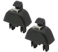 Riloer 2pcs Clip de pare-soleil de voiture crochets, ABS plastique noir pare-soleil crochet clip supports Compatible avec VW 2013-2015 Passat B7 / 2010-2015 Polo, OEM Remplacement intérieur de voiture