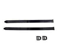 Riloer 2X Sangles de Rechange en Caoutchouc pour rétroviseur de remorquage 390mm avec Pinces pour Voiture, SUV, remorque, Camping-Car, Sangles de remorquage Universelle antidérapantes réglables, Noir