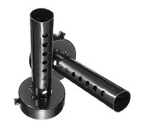 Riloer 2x Silencieux d'échappement de moto, DB Killer silencieux d'échappement amovible réglable universel pour moto pour tuyau d'échappement de queue de 35mm, noir