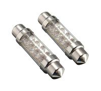Riloer Ampoule 8LED, 2X 42mm voiture bleu feston intérieur dôme plaque d'immatriculation ampoule lumière