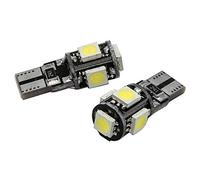 Riloer Ampoules LED pour voiture, 10 pcs T10 xénon feux de signalisation/feux de freinage/feux de stationnement/feux arrière pour véhicule, camion, camionnette, SUV, lumière blanche