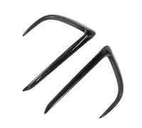 Riloer Cadre décoratif en ABS pour feux de brouillard avant - Compatible avec Tesla Model Y 2019-2023 - Fibre de carbone brillante