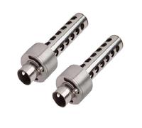 Riloer Chicane Échappement Moto 48mm, DB Killer Universel en Acier Inox, Réducteur de Bruit Amovible pour Silencieux Échappement Moto, avec Vis (2x Fixation par vis latérales)